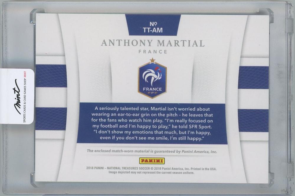 2018 PANINI National Treasures Tremendous Treasures Bronze / ANTHONY MARTIAL(France) 17/35