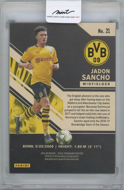 2019-20 PANINI FIFA Gold Standard #21 / JADON SANCHO(Borussia Dortmund) 005/129
