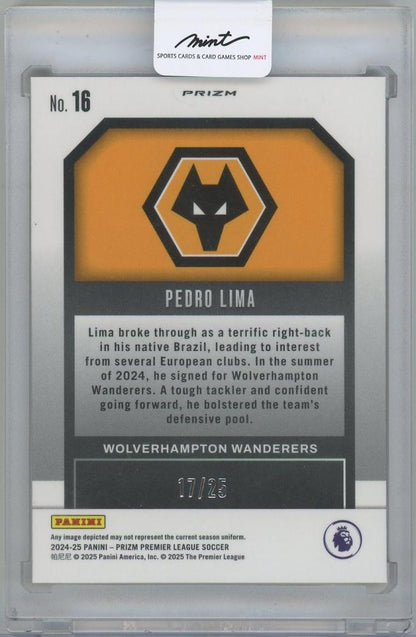 2024-25 PANINI Prizm English Premier League Emergent Prizms Orange / PEDRO LIMA(Wolverhampton Wanderers) 17/25