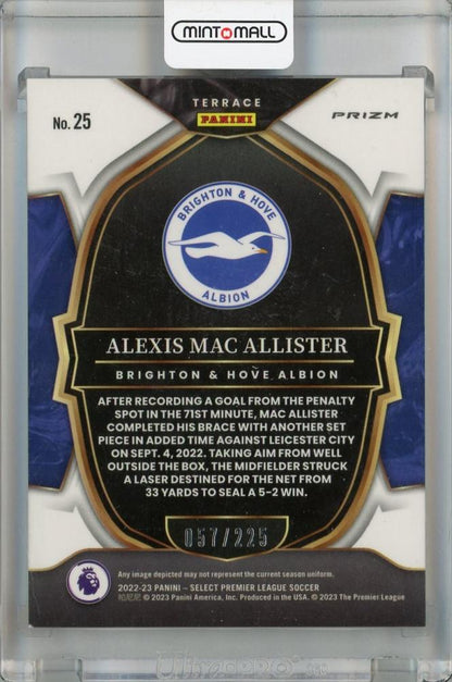 2022-23 Panini Select Premier League Alexis Mac Allister Terrace Camo #25057/225 Brighton & Hove Albion