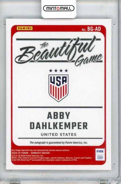 2024-25 PANINI DONRUSS Abby Dahlkemper AUTO USA