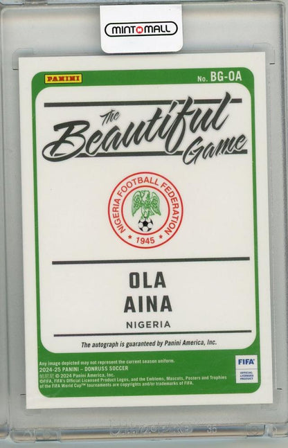 2024-25 PANINI DONRUSS Ola Aina AUTO Nigeria