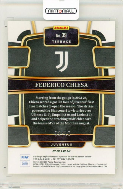 2023-24 Panini Select FIFA Federico Chiesa Gold Mojo Parallel3/10 Juventus