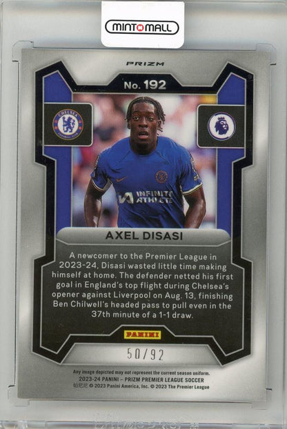 2023-24 PANINI Prizm English Premier League Axel Disasi Prizms Purple and White Stripes #19250/92 Chelsea FC