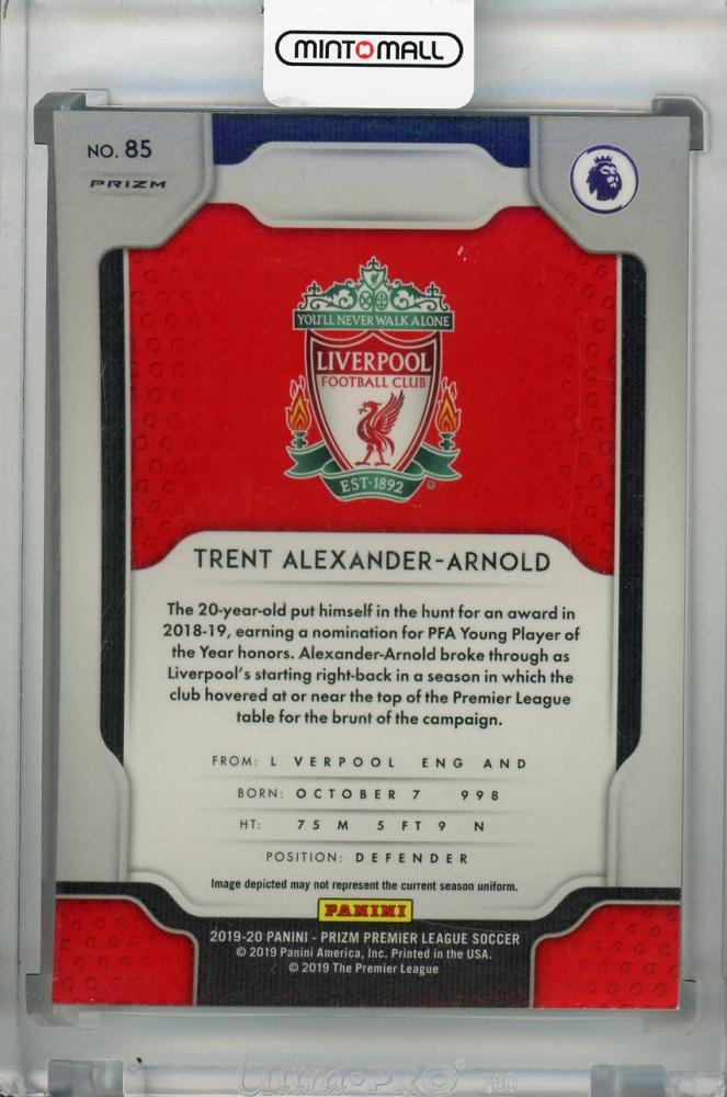 2019-20 Panini Prizm Premier League Liverpool FC Trent Alexander-Arnold Base multicolor parallel card