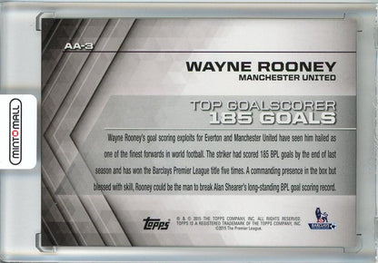 2015-16 Topps Premier Gold Soccer Wayne Rooney All-Time Accolades/Purple/#AA-319/50