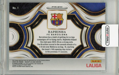2025-26 PANINI SELECT LA LIGA Raphinha #1 FC Barcelona