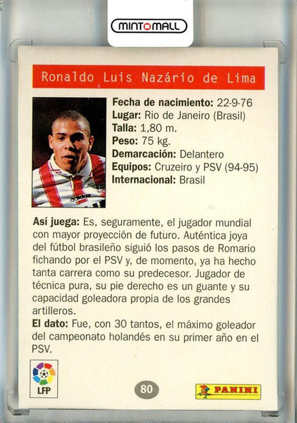 1996 Panini Estrellas Europeas Ronaldo #80