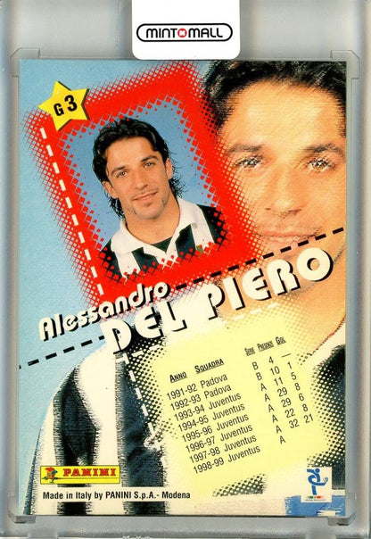 1999 Panini calcio Del Piero #G3 Juventus