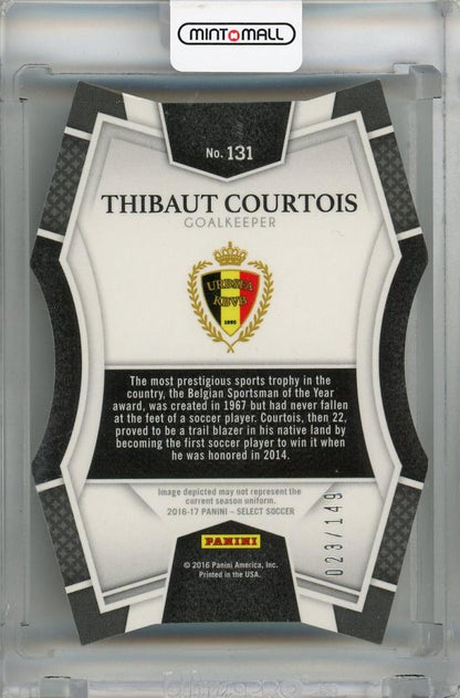 2016-17 Panini Select Thibaut Courtois Mezzanine Purple Prizms Die-Cut #131 ※傷あり023/149 Belgium