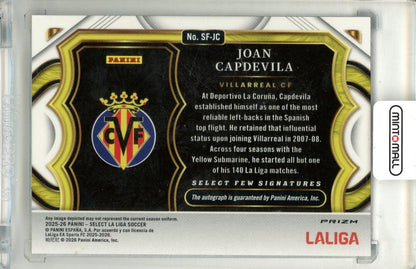 2025-26 Panini Select La Liga Joan Capdevila #SF-JC Select Few Signatures La Liga Villarreal