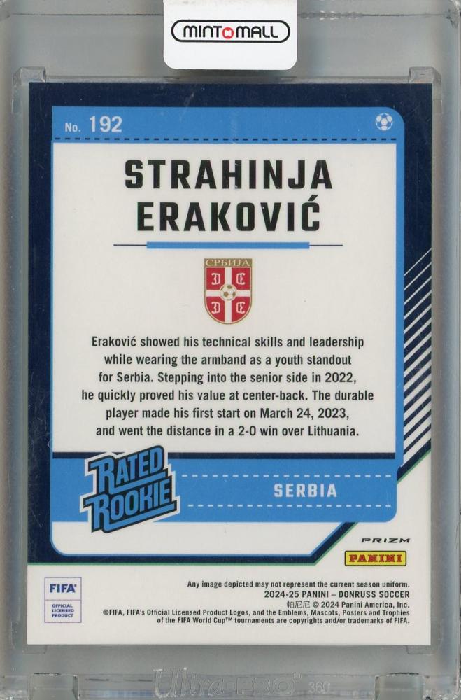 2024-25 Panini Donruss Strahinja Erakovic Plum Blossom #192 Serbia