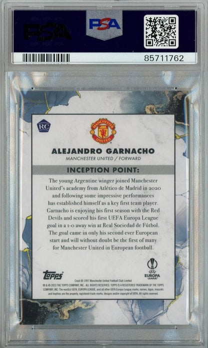 2022-23 Topps Inception UEFA Club Competitions Alejandro Garnacho Rainbow #1054/150PSA10【Gem-MINT】 Manchester United