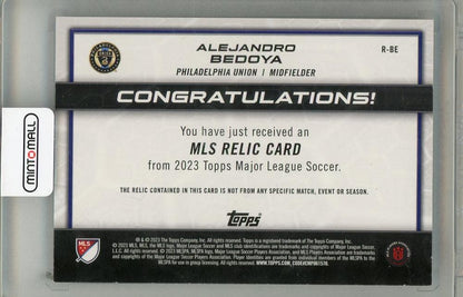 2023 TOPPS Alejandro Bedoya Jersey Philadelphia Union