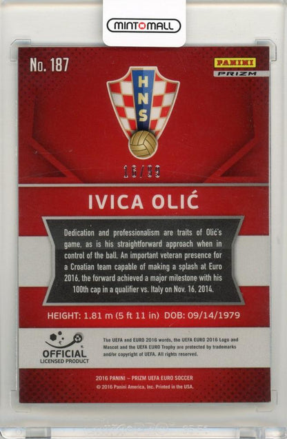 2016 Panini Prizm UEFA Euro Soccer Ivica Olic Purple Prizms16/99 Croatia