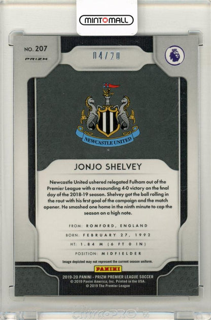 2020-21 Panini Prizm Premier League Soccer Jonjo Shelvey Breakaway Bronze Prizm04/20 Newcastle United