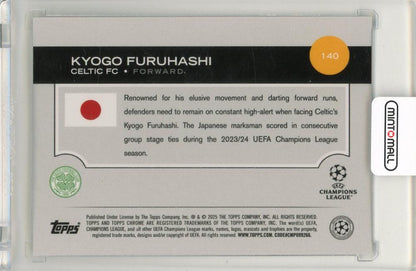 2024-25 Topps UEFA Japan Edition Soccer Kyogo Furuhashi Cherry Blossom Refractor Celtic FC