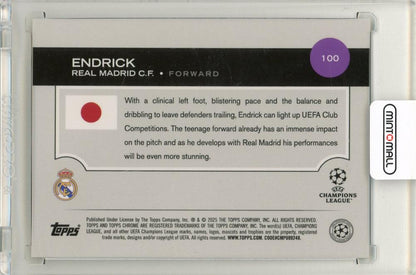 2024-25 Topps UEFA Japan Edition Soccer Endrick Gold Mojo Refractor09/50 Real Madrid C.F.