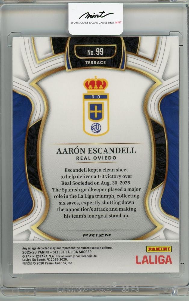 2025-26 PANINI SELECT LA LIGA Aarón Escandell #99 Real Oviedo