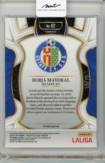 2025-26 PANINI SELECT LA LIGA Borja Mayoral #6213/75 Getafe CF
