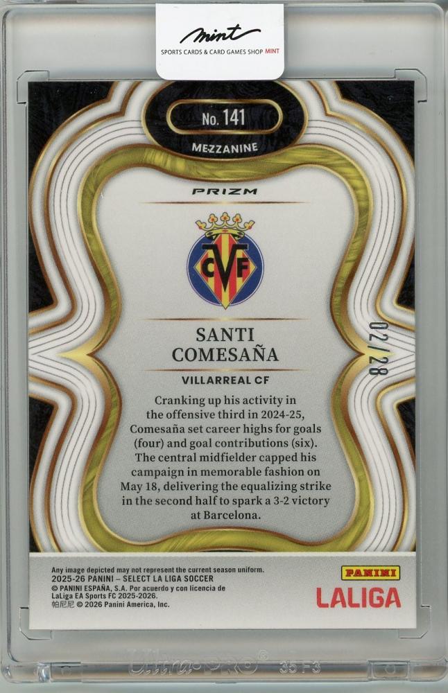 2025-26 PANINI SELECT LA LIGA Santi Comesaña #14102/28 Villarreal CF