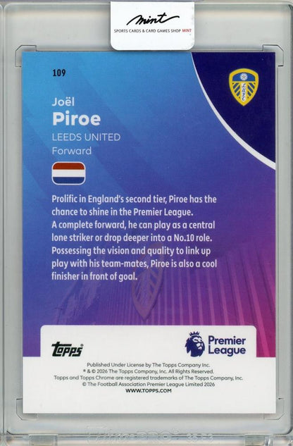 2025-26 TOPPS Premier League Joel Piroe #109169/250 Leeds United