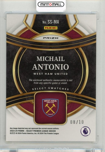2023-24 PANINI Select English Premier League Michail Antonio Select Swatches Gold #1308/10 West Ham United