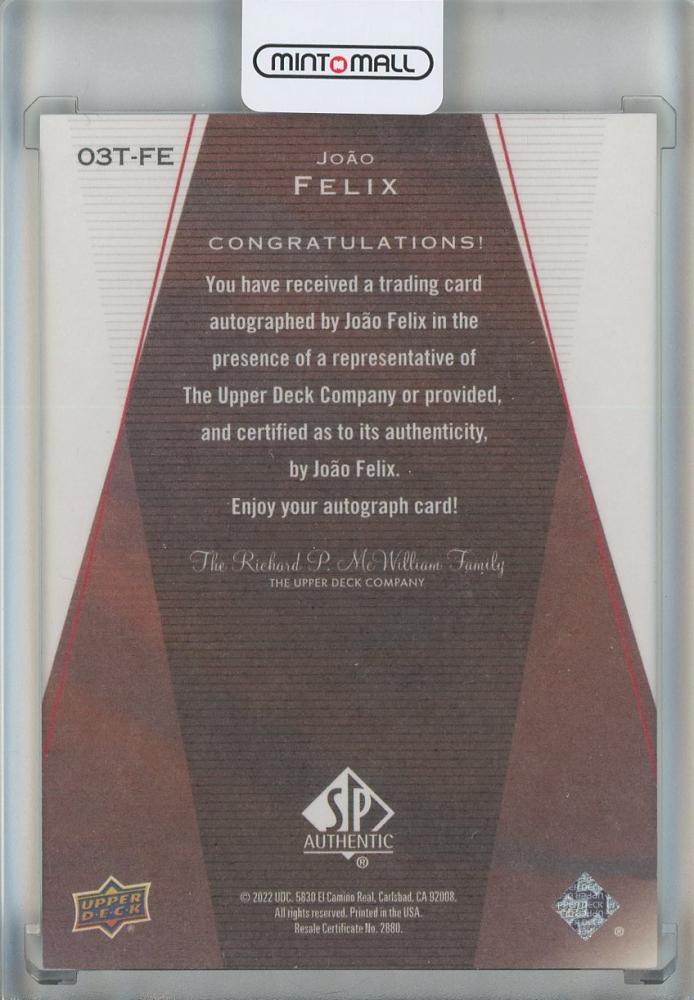 2023 Upper Deck Goodwin Champions Joao Felix SP Authentic