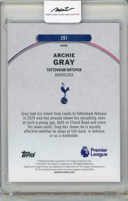 2025-26 TOPPS Premier League Archie Gray #29121/49 Tottenham Hotspur
