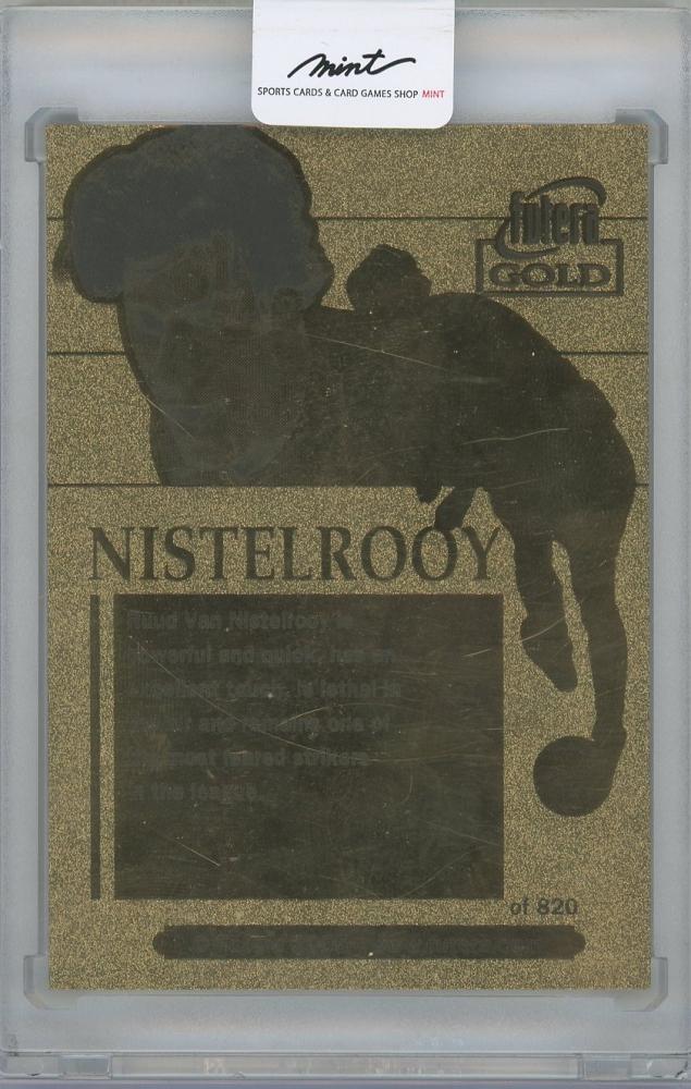 2005 FUTERA Unique World Football Futera Gold Colour Engraved Cards / RUUD VAN NISTELROOY(Netherlands) of 820