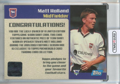 2002-03 Topps Premier Gold England Matt Holland Game-Used Shirts #9