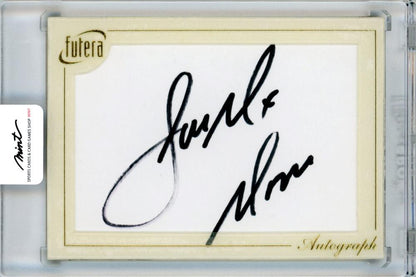 2020 Futera Unique Joe-Max Moore autographed card 1 of 1 with gold frame