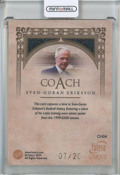 2024 Futera Unique Sven-Goran Eriksson #CH0407/20