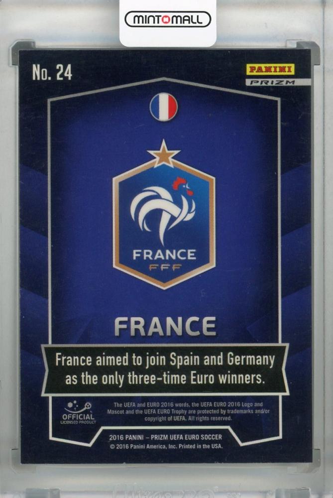 2016 Panini Prizm Euro France Country Logos Prizms Parallel Edition trading card