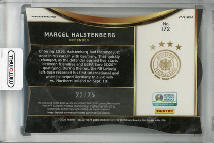 2020 Panini Select UEFA Euro Preview Germany Marcel Halstenberg Base Mezzanine Tie-Dye RC parallel card 22 of 25