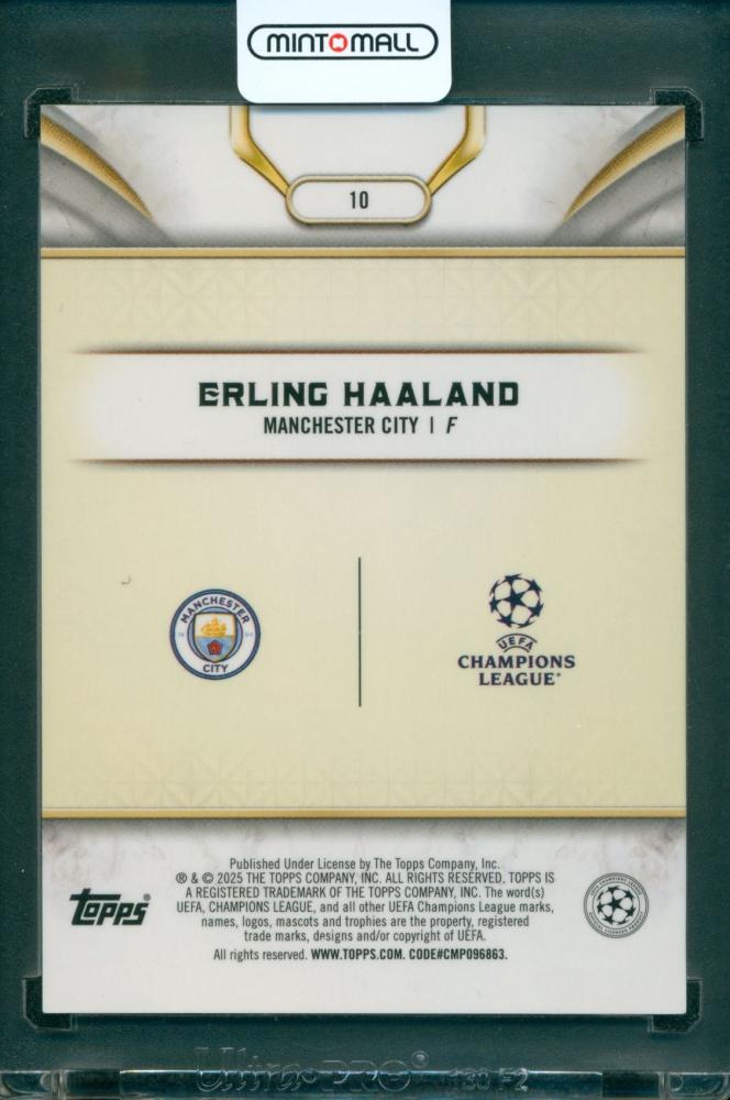 2024-25 TOPPS Reverence UEFA Club Competitions Erling Haaland #10 Orange5/25Manchester City