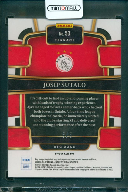 2023-24 PANINI Select FIFA Soccer Josip Šutalo #53 Gleen5/5 AFC Ajax