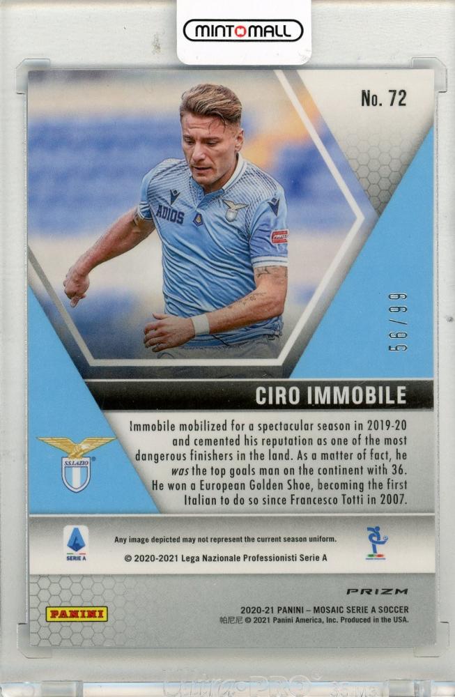 2020-21 PANINI Mosaic Serie A Ciro Immobile Mosaic Blue #7256/99 SS Lazio