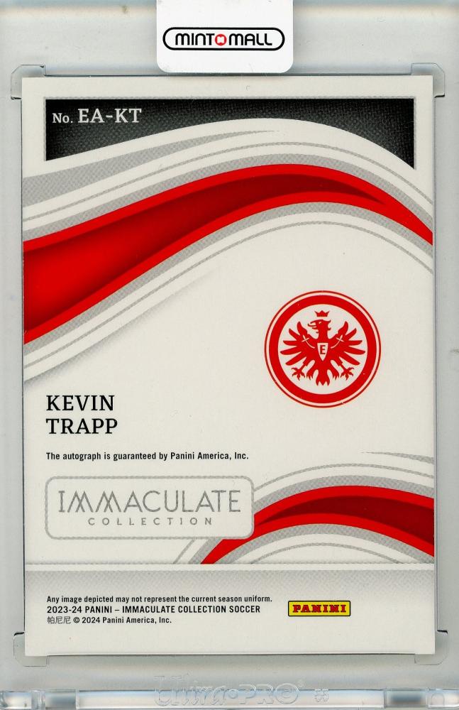 2023-24 PANINI Immaculate Collection Kevin Trapp Excellence Autographs Silver #309/49 Eintracht Frankfurt