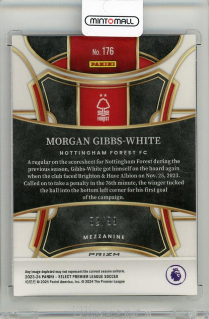 2023-24 PANINI Select Premier League Soccer Morgan Gibbs-White Pink #17682/99 Nottingham Forest FC