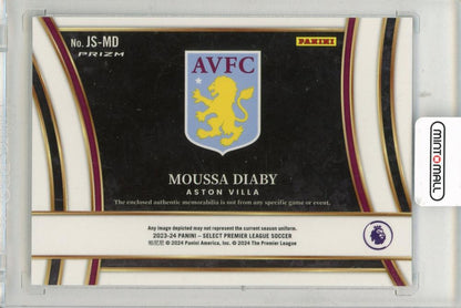 2023-24 PANINI Select Premier League Soccer Moussa Diaby Jumbo Swatches #9 Aston Villa