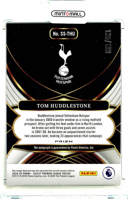 2024-25 PANINI Select English Premier League Tom Huddlestone Select Signatures Purple #17135/199 Tottenham Hotspur