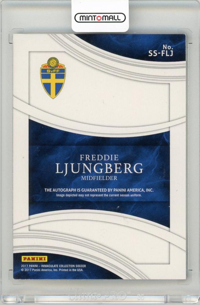 2017 Panini Immaculate Collection Freddie Ljungberg Shadowbox Signature(ON CARD)29/50 Sweden