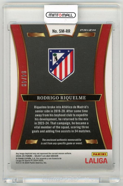 2024-25 Panini Select LaLiga Rodrigo Riquelme Memorabilia Purple Parallel4/49 Atletico de Madrid