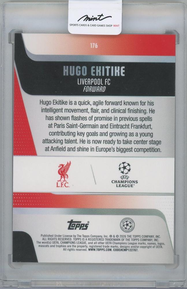 2025-26 TOPPS UEFA Japan Edition Orange Sunflower Foil #176 / HUGO EKITIKE(Liverpool FC) 13/25