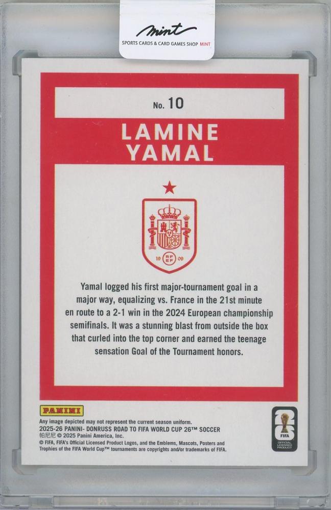 2025-26 DONRUSS Road to FIFA World Cup Bronze #10 / LAMINE YAMAL(Spain)