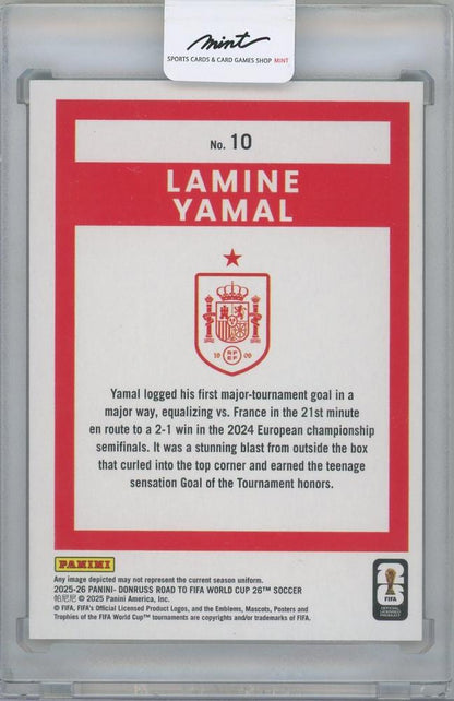 2025-26 DONRUSS Road to FIFA World Cup Bronze #10 / LAMINE YAMAL(Spain)