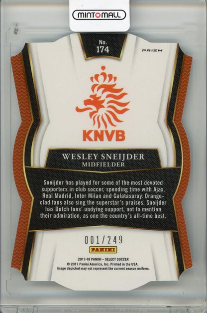 2017-18 PANINI SELECT Wesley Sneijder #174001/249 Netherlands