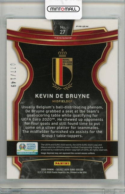 2020 PANINI SELECT Kevin De Bruyne #27077/149 Belgium