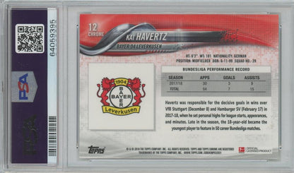 2018-19 Topps Chrome Bundesliga Kai Havertz #12PSA9 Bayer 04 Leverkusen